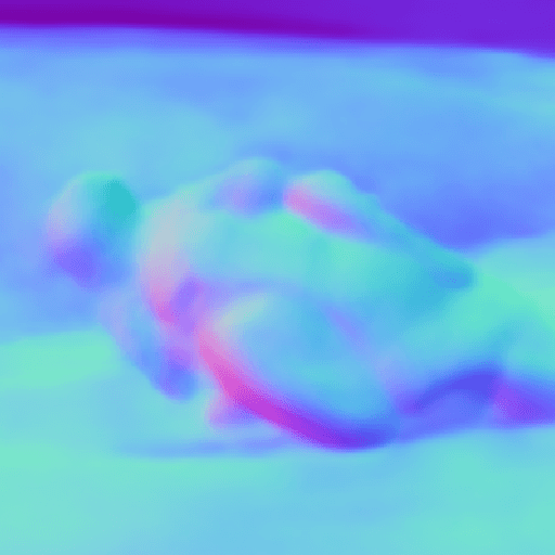 Surface normals control map
